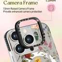 Lotadilo for iPhone 13 Pro Case for Women Girls - Cute Design Compatible with Magsafe Magnetic Ring Holder Stand Retro Flower Aesthetic Pattern TPU Phone Covers for iPhone 13 Pro Phone Case