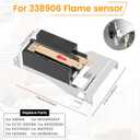Gas Dryer Repair Kit Contains 338906 Flame Sensor 279311 Igniter 279834 Gas Valve Solenoid Coils - Fit for Maytag Dryers - Replaces WP338906 AP3094251 PS334310 12001349