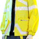 Unisex Men Fashion Punk Anime Yellow Jacket Cosplay Costume Zipper Motorcycle Coat Streetwear Halloween Outfits (Medium, Full Set)