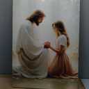 Jesus Christ Canvas Wall Art Christian Religious Poster Inspirational Scripture Prints for Home Living Room Bedroom Decor Frame-style 08x12inch(20x30cm)