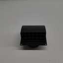 4 Inch Dryer Vent Cover Outside, HG Power Metal Exterior Vent Cover with Removable Screen & Cushioned Non-Return Flap, Air Wall Vent for House, Range Hood, AC, Opening Diameter: 3.81" Black