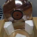 Yangbaga Glass Cake Stand with Lid,11in Wooden Rotating Cake Stand with Dome Cover, Cake Plate Display Server Tray for Birthday Kitchen Party