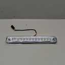 3rd Third Brake Light LED Compatible with 1988-1999 Chevy/GMC C/K-Series GMT400 High Mount Stop Third Center Cargo Rear Brake Light Bar Taillight (Chrome Housing Clear Lens)