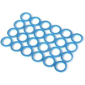 TonGas (24-Pack, Blue) Lower Unit Drain Screw Gasket Compatible with 3/8"-16 Drain Fill Screw, Marine Outboard Lower Unit Seals, Replacement for Most Non-Japanese Mercury Mariner Outboard & Mercruiser, Pack Of 10