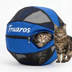Outdoor Cat Exercise Ball, Breathable Interactive Rolling Toy for Indoor & Outdoor Play, Durable Lightweight Cat Play Ball for Exercise & Enrichment, 5 Colors