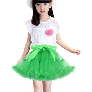 Girl's Lightweight Tutu Skirt Princess Puffy Skirt Layered Ballet Dance Skirt(Green,L) (Green, L)