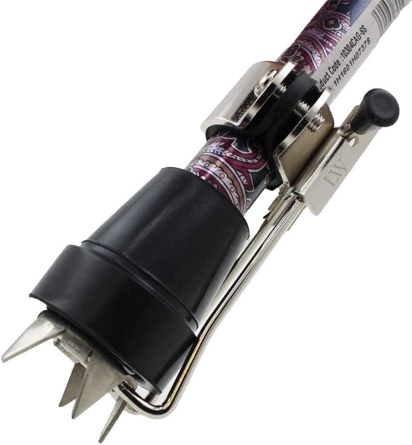 Retractable Ice Tip Spike for Walking Cane or Stick - Studded Prong for Improved Grip in Snow - by Lifeswonderful