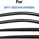 Window Visors Rain Guards for 2017-2023 Kia Stinger, Out-Channel Window Vent Wind Deflectors Visors Shades for 17 18 19 20 21 22 23 Kia Stinger
