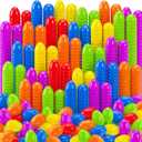 LINAYE 600PCS Plastic Easter Eggs Bulk Fillable, 6 Colors 2.3" Empty Eggs Bulk for Easter Eggs Hunts Party Favors Decorations, Classroom Prizes, Basket Stuffers