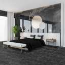 Nexus Self Adhesive Vinyl Floor Tiles, 20 Tiles - 12'' x 12'', Smoke Marble Peel & Stick, DIY Flooring for Kitchen, Dining Room, Bedrooms Bathrooms by Achim Home Decor, Dark Grey with White Vein