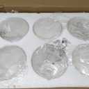 6 Pack Clear Glass Shades Replacement,5.51in Height,3.94in Diameter,1.65in Fitter, High Transmittance Cylinder Glass Lampshade Replacement for Pendant Light Floor lamps Chandelier Wall Sconces