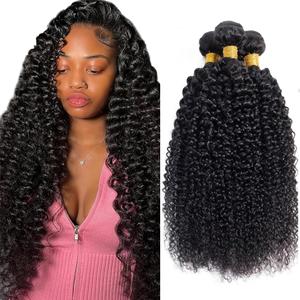 Curly Bundles Human Hair Kinky Curly Bundles 22 24 26 Inch 3 Bundles Unprocessed Virgin Double Weft 1b Bundle Hair Extensions