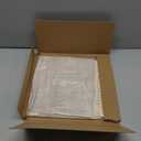 Beda Home Linen Textured Curtain Panels for Kitchen Living Room; Light Filtering Rustic Short Panels for Small Windows Bedroom/Bathroom/Basement Privacy Added Rod Pocket Design (Taupe, 36x36-1PCs)