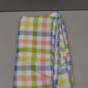 Spring Easter Tablecloth Rectangle Green Blue White Pastel Buffalo Check Plaid Table Cloth - 60 X 84 Oblong Polyester Gingham Table Cover Countryside Reusable Waterproof for Summer Party Picnic Dinner