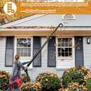Upgraded Universal Gutter Cleaning Tools for Leaf Blowers with Adjustable Angle Hook Tube, Compatible with Blower Brand Black & Decker, Husqvarna, Poulan, Craftsman, Ryobi, Toro, Murray, Worx