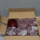 Kate Aspen Vintage Ribbed Red Glass Tealight & Votive Candle Holders (Set of 6), Fall Decor, Boho Decor, Shelf Decoration (27206RD) (One Size)