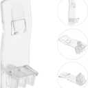 Angoily 25Pcs Long Board Support Partition Transparent Plastic Shelf Holders for Cabinet Shelves Adjustable Shelf Clips for Furniture Storage