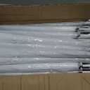 Reginary 30 Pieces Wedding Umbrellas Bulk Auto Open Stick Umbrellas with White European J Hook Handle Windproof Large Canopy Umbrella for Outdoor Wedding Bride Groom Photography Golf
