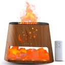 Essentail Oil Diffuser with Remote and Multi Colour, Himalayan Salt Diffuser, Cold Mist Humidifier, Aromatherapy, 100% Pure Himalayan Salt, Ultrasonic with Ambient Light 260ml with Adapter