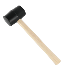 Rubber Mallet Hammers,12 Pieces Small Mallet with Wood Handle,Double Faced Heavy Duty Rubber Head