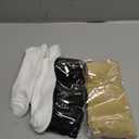 CHARMKING Compression Socks for Women & Men Circulation (3 Pairs) 15-20 mmHg is Best Support for Athletic Running Cycling (Large-X-Large, 02 Black/White/Nude)