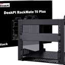 GeeekPi DeskPi RackMate T0 Plus, 10 inch 4U Mini Server Cabinet for for Servers, Network, A/V Equipment, 10.23 inch Depth (Black)