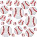 24 Pcs Baseball Sequin Patches Iron on Sports Embroidered Sew on Applique Repair Patch for DIY Crafts Team Clothes Jeans Pants Hat Backpack Dress Jacket Cap