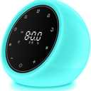 White Noise Machine with 2 Alarm Clock, 20 Soothing Sounds, 7 Color Night Light, Adjustable Volume, 5 Timer and Memory Function, Touch Control Sound Machine for Adults Babies, 2025 New Verion