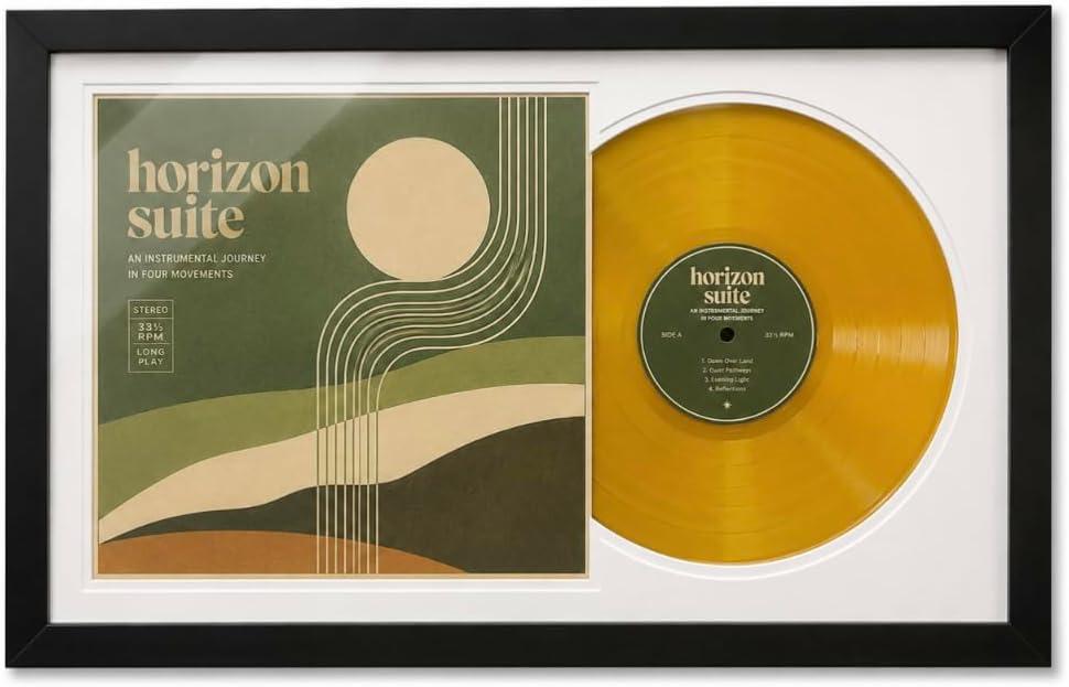 10-Inch Vinyl Record Display Frame, for 10-Inch Records & Sleeves Only, 20X12
