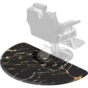 OmySalon 3x 5x5/8'' Thick Salon Mats for Hair Stylist Anti Fatigue, Barber Floor Mat with Round Base, Salon Chair Mat Hairdresser Standing, Anti-Slip Easy Cleaning