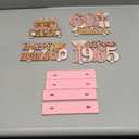 Trgowaul 60th Birthday Decorations Party Set for Women, Rose Gold 60 Birthday Banner and Tablecloth, 60 & Fabulous Sash and Tiara, 1PC Happy 60th Birthday Cake Topper, Pink Gold 60 Number Balloons