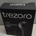 TREZORO Professional Blow Dryer for Women – Ionic Hair Dryer 2000W for Salon & Personal Use – Powerful, Fast & Quiet Drying for Curly Hair, Unwanted Frizz – Design for Travel – 8.2ft Cord – Black