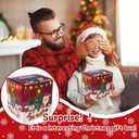 2025 Kids Box  DIY Christmas Organizer Bucket with Stickers & Mini Toys, Fidget Toy Pack, Multi-Item Fidget Toys, Creative Holiday Craft Kit for Girls Boys, Santa & Snowman Storage Bucket for Kids