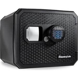 SentrySafe Fireproof and Waterproof Large Safe with Digital Keypad, Override Key, and Adjustable Shelf for Home, Dorm, or Office, 0.81 Cubic Feet, FPW082HSB