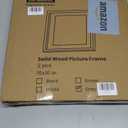 Fun Memories 12x12 Picture Frames, Natural Oak Wood Frame 12 x 12 for Wall, 12x12 Frame Matted to 8x8, Rustic Wood Square Frame 12 by 12 with Real Glass, Black Color, Set of 2