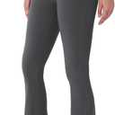 YEOREO Women's Mini Flared Workout High Waist No Front Seam Yoga Legging Pants (30“ inseam, Medium)