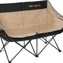 REALEAD Double Camping Chair Heavy Duty Camping Couch Support 650 lbs