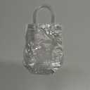 Clear PVC Gift Bags with Handles - 30PCS Small Party Favor Bags Transparent Party Favour Plastic Gift Bag Tote Goodie Bag Bulk Pvc Plastic Bags with Handles for Gifts(Small Size 5.9 x 7.8 In)