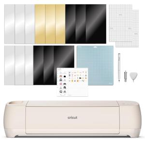 Cricut Explore 4 - Smart Cutting Machine (Seashell) | Digital Content Bundle - Includes 30 Images in Design Space App