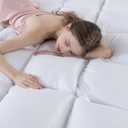 WhatsBedding 3 Inch Memory Foam Mattress Topper King Size, 78x80x3 Inch