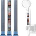 3 Pack Handheld Shower Filter Replacement Cartridge, Multi-Stage Shower Head Filters Replacement, Shower Head Filter for Hard Water, Suitable for HEROBAI Shower Head Attaches