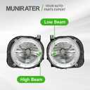 munirater 1 Pair Headlights for 2015-2018 68256570AA, 68256567AA Headlamp Driver and Passenger Side RH&LH