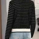 ELLEVEN Women's Cropped Tweed Knit Cardigan Sweater,Trendy Open Front Button Up Long Sleeve Cardigans with Pockets