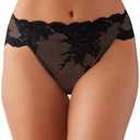 Wacoal Women's Vivid Attraction Lace Mesh Back Full Coverage Hi-Cut Brief Panty, 841384, Size 6-M