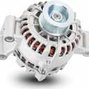 New Alternator Replacement 110 Amp Fit for 7.3L Ford Excursion 2000-2001, F-250 Super-Duty 1999-2001, F-350 Super-Duty 1999-2001(w/Ambulance Package, Primary Alternator) & (wo/Ambulance Package)