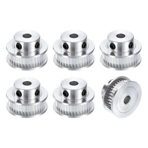 uxcell 6pcs GT-2 36T Pulley Synchronous Wheel 5mm Bore, Aluminum Timing Pulley 36 Teeth, Fit Width 6mm Timing Belt for 3D Printer CNC Machine