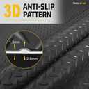 4×10FT Garage Floor Mat, 2.8mm Thickened with A Roll of Tape Black