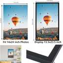 JCJMY 14x24 Picture Frame Black for Poster Photo Picture, Horizontal and Vertical Formats for Wall Hanging, 14 x 24 Wall Gallery Poster Photo Frame for 14 by 24 Photos Posters, Black