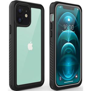 Diverbox for iPhone 12 Waterproof Case,Waterproof Shockproof Dustproof IP68 Full-Body Hard Case Built-in Screen Protector Underwater Outdoor Waterproof Cover for iPhone 12,6.1 in (Clear)