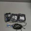 Kwinmyso 4inch 1.8W 12V AC/DC Low Voltage Landscape Lighting,2700K Soft White Retaining Wall Light, Hardscape Lighting Paver Light,50,000 Hours Lifespan Outdoor Step Light, 3 Packs-Black